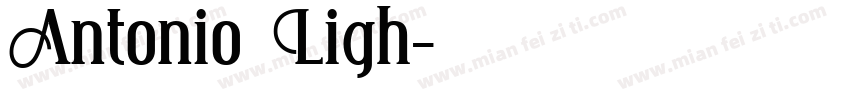 Antonio Ligh字体转换